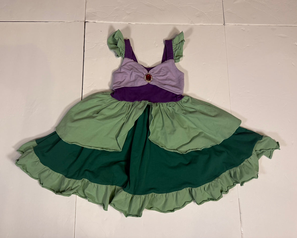 #141 Girls 5 Only Little Once Disney Ariel Princess Dress - Little Mermaid - Perfect as a costume, everyday dress, trip to Disney