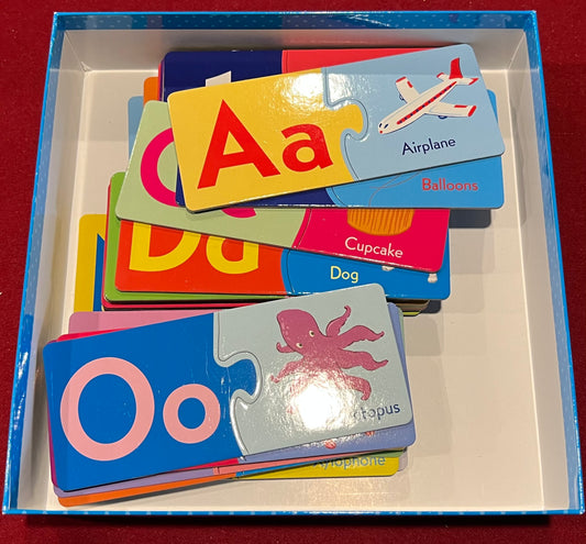 Alphabet and Numbers Puzzle Pairs