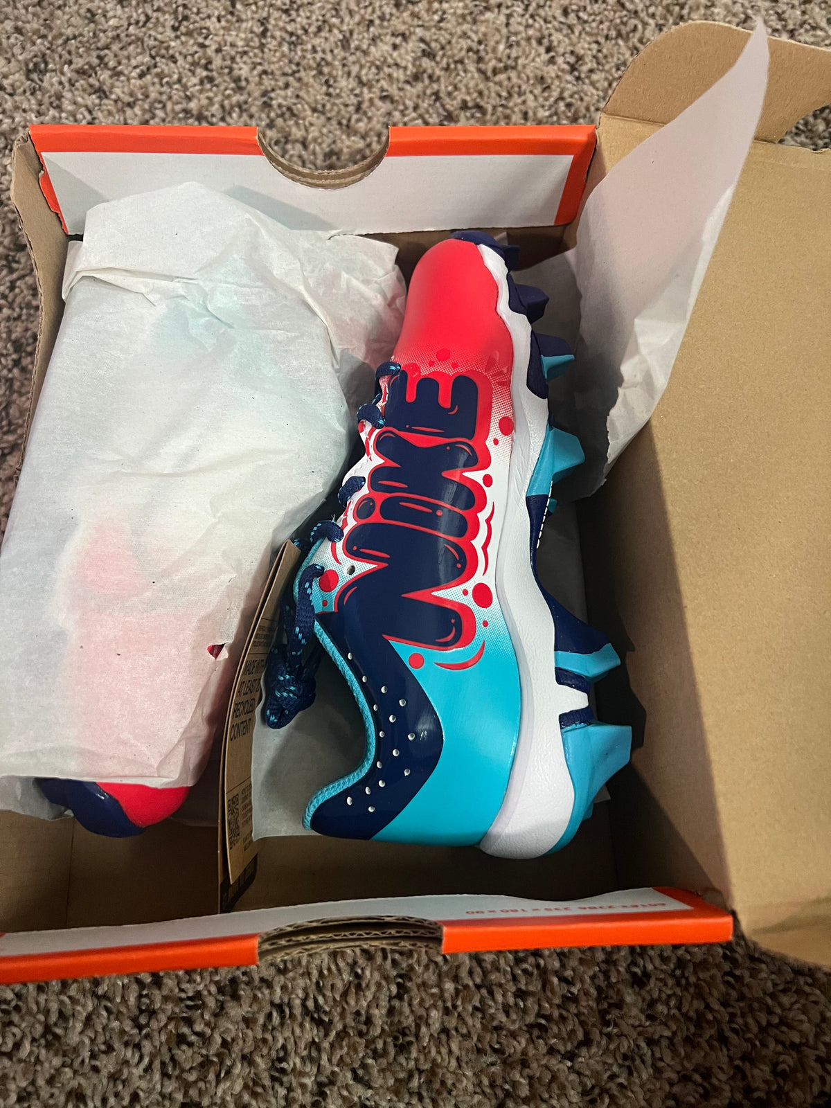 Seller #184 Boys Girls Size 12 Baseball Softball cleats Brand New - never worn
