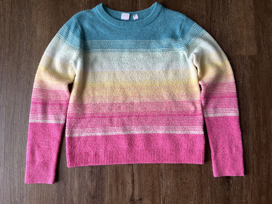 #124 Gap Kids Multicolor Sweater Girls Size M 8