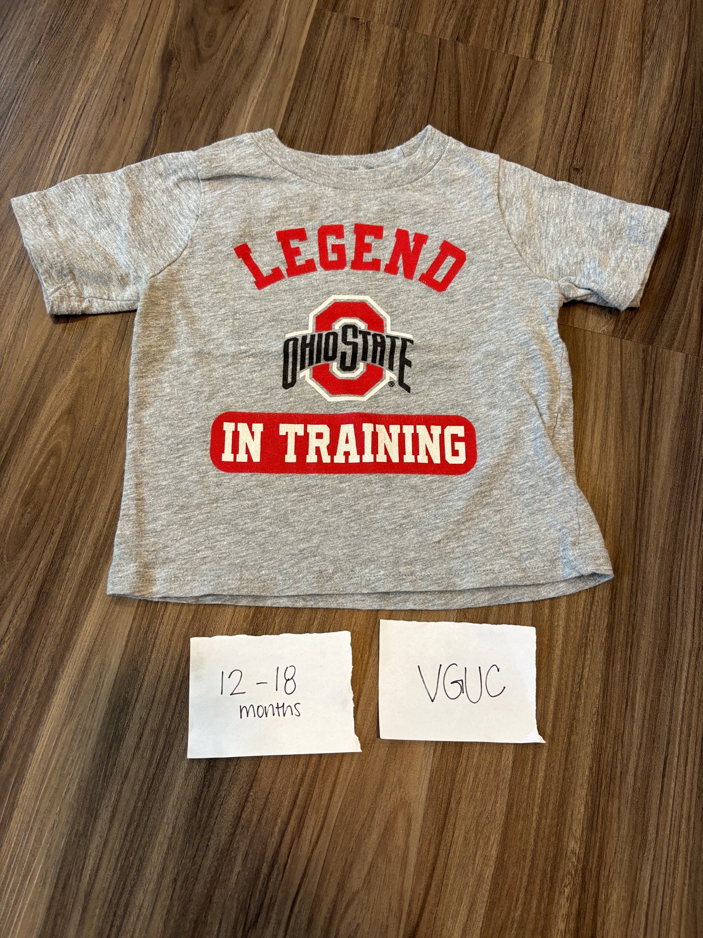 #138 - 12-18 Mo - VGUC Ohio State Legend in Training Tshirt - PU 45236