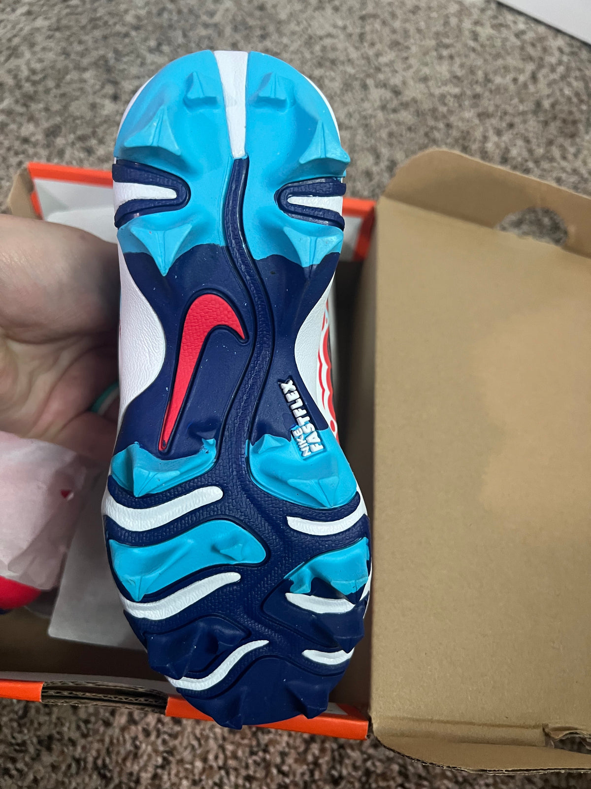 Seller #184 Boys Girls Size 12 Baseball Softball cleats Brand New - never worn