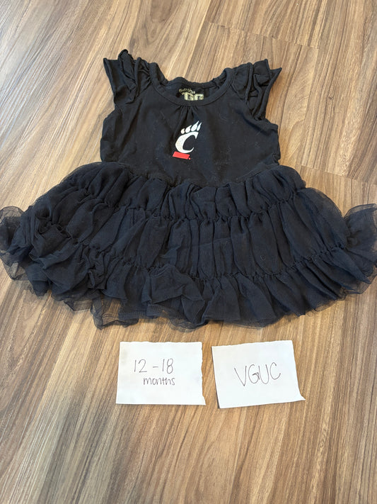 #138 - 12-18 Mo - VGUC UC Bearcats Black Dress - PU 45236