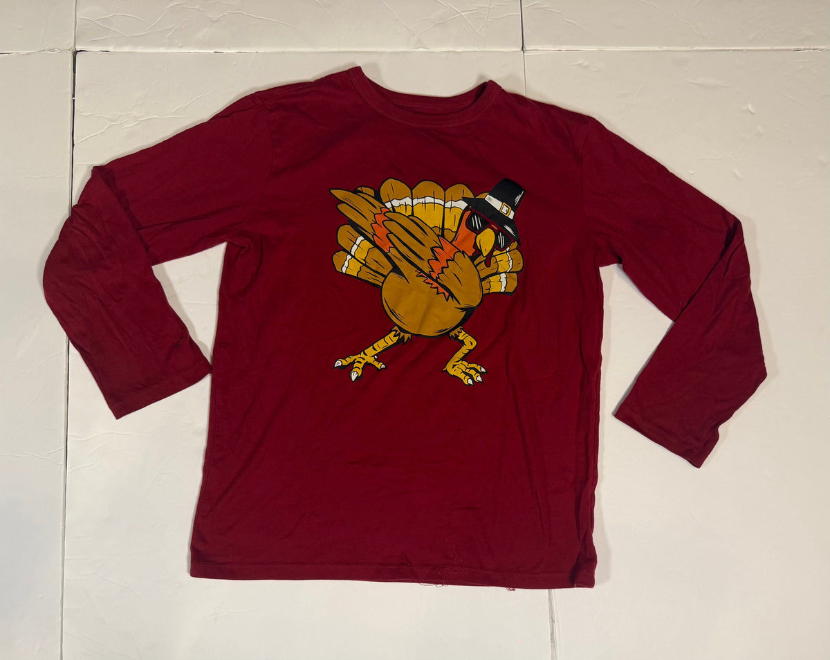 #141 Boys Large 10-12 Childrens Place Holiday Bundle- All Skills No Luck for St Patricks Day, V is for Video Games for Valentines Day, and Turkey Bowl
