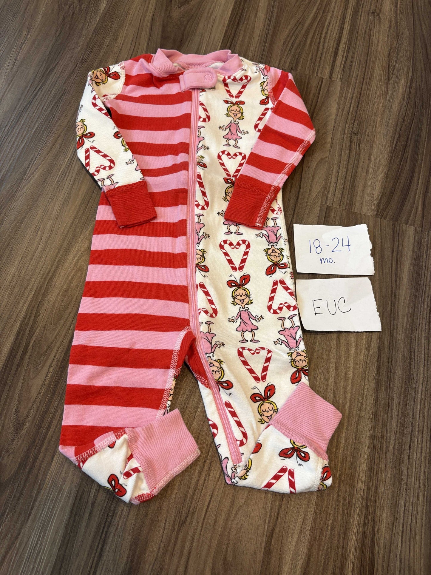 #138 - 18-24 Mo - EUC Hanna Andersson - Cindy Lou Hou Zippy - PU 45236