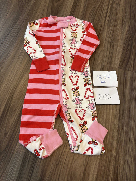 #138 - 18-24 Mo - EUC Hanna Andersson - Cindy Lou Hou Zippy - PU 45236