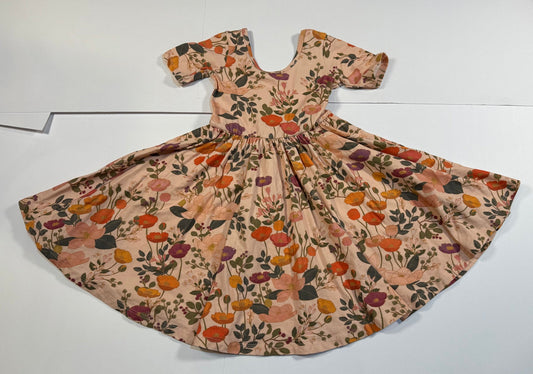 #180 Girls 5 Alice & Ames Fall Botanical Twirl Dress