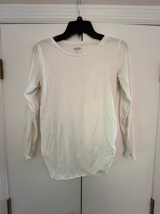 Seller #159 ON white long sleeve maternity top medium