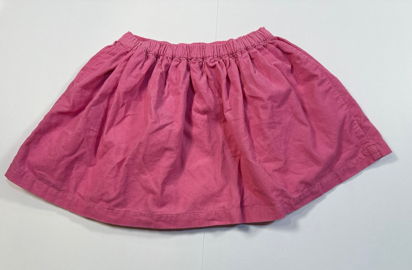#180 Girls 4-5 Mini Boden Pink Corduroy Skirt with Fox Pockets