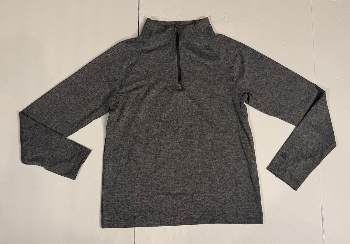 #141 Boys Large 10-12 All in Motion Athletic Quarter Zip  with Thumb Hole - Gray