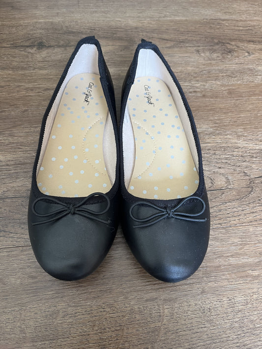 #124 EUC Cat & Jack Black Ballet Falts Girls Size 2