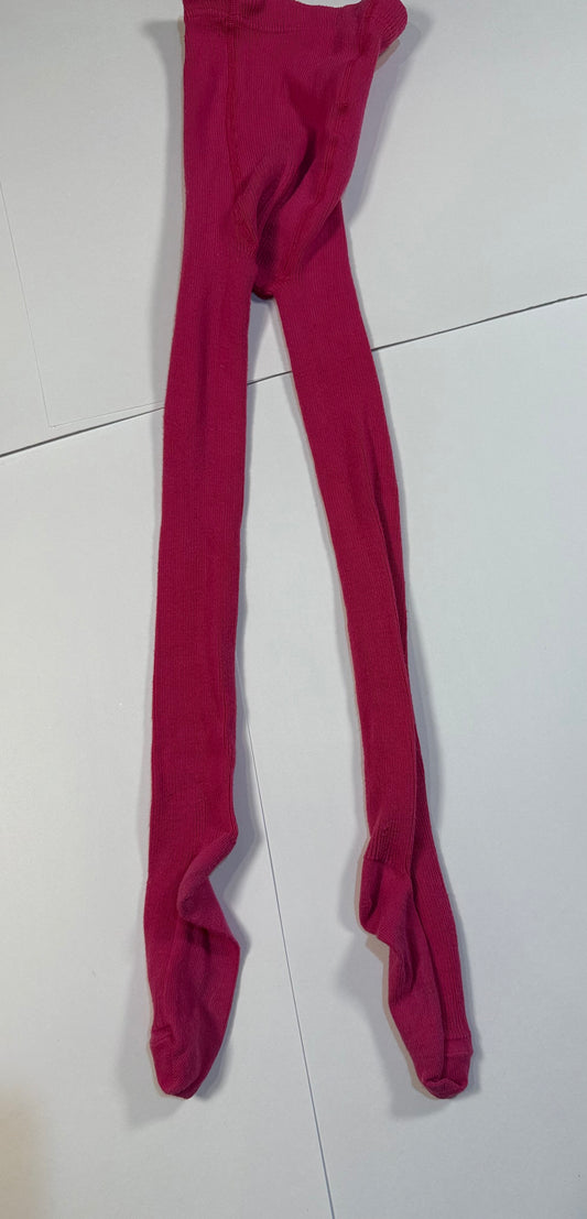 #180 Girls 4T Hanna Andersson Hot Pink Tights
