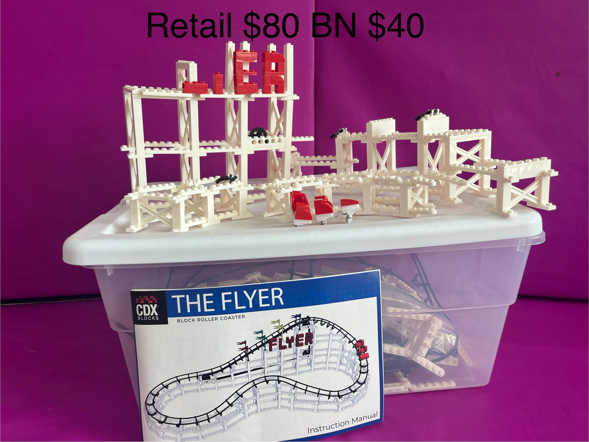 135 Tghe Flyer, by CDX BLOCKS, really works, no missing pieces, Ln