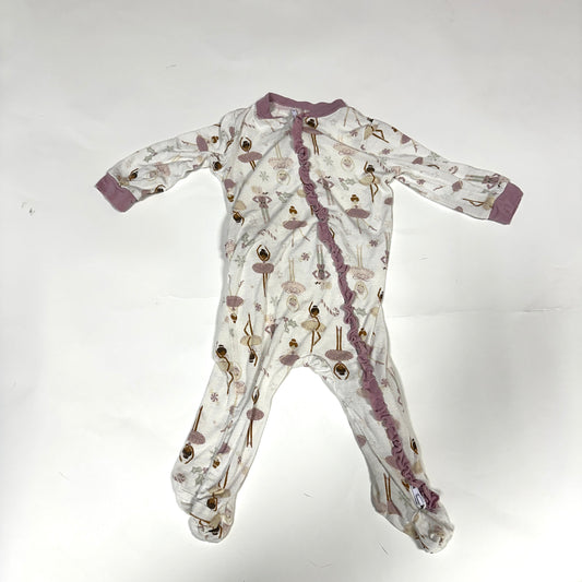 #87 Milkberry girls 3-6months Bamboo Pj's