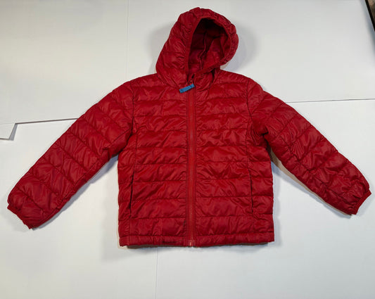 #180 Unisex Boy/Girl 4-5 Primary Red Puffer Jacket