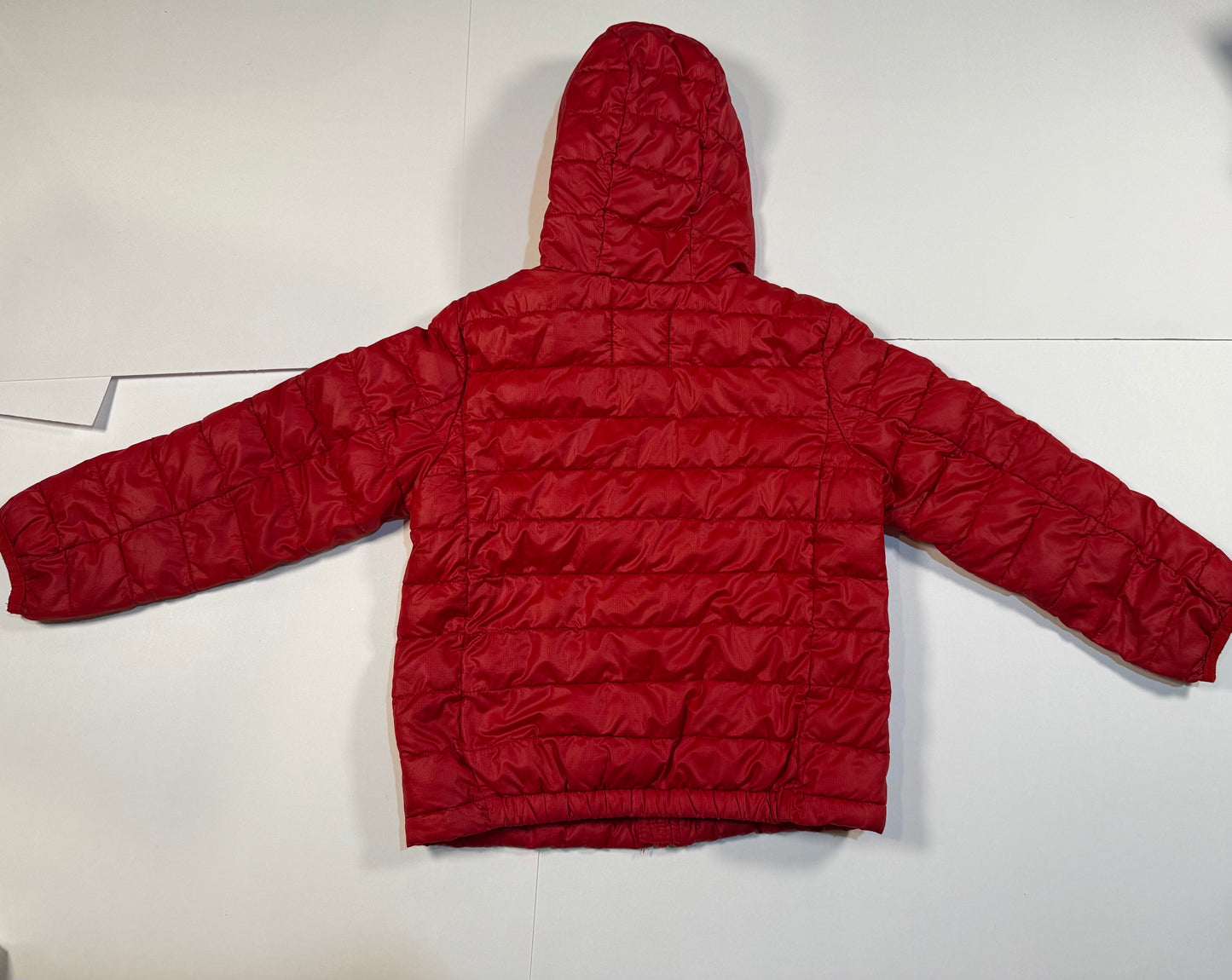 #180 Unisex Boy/Girl 4-5 Primary Red Puffer Jacket