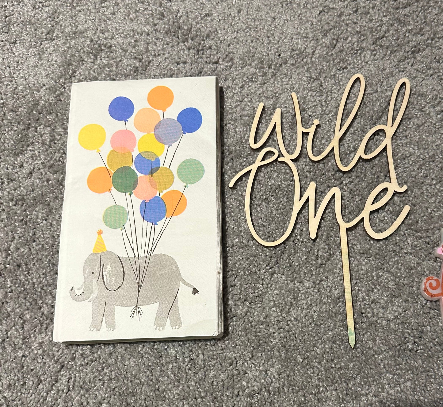 #91B  Wild Ones Birthday Set