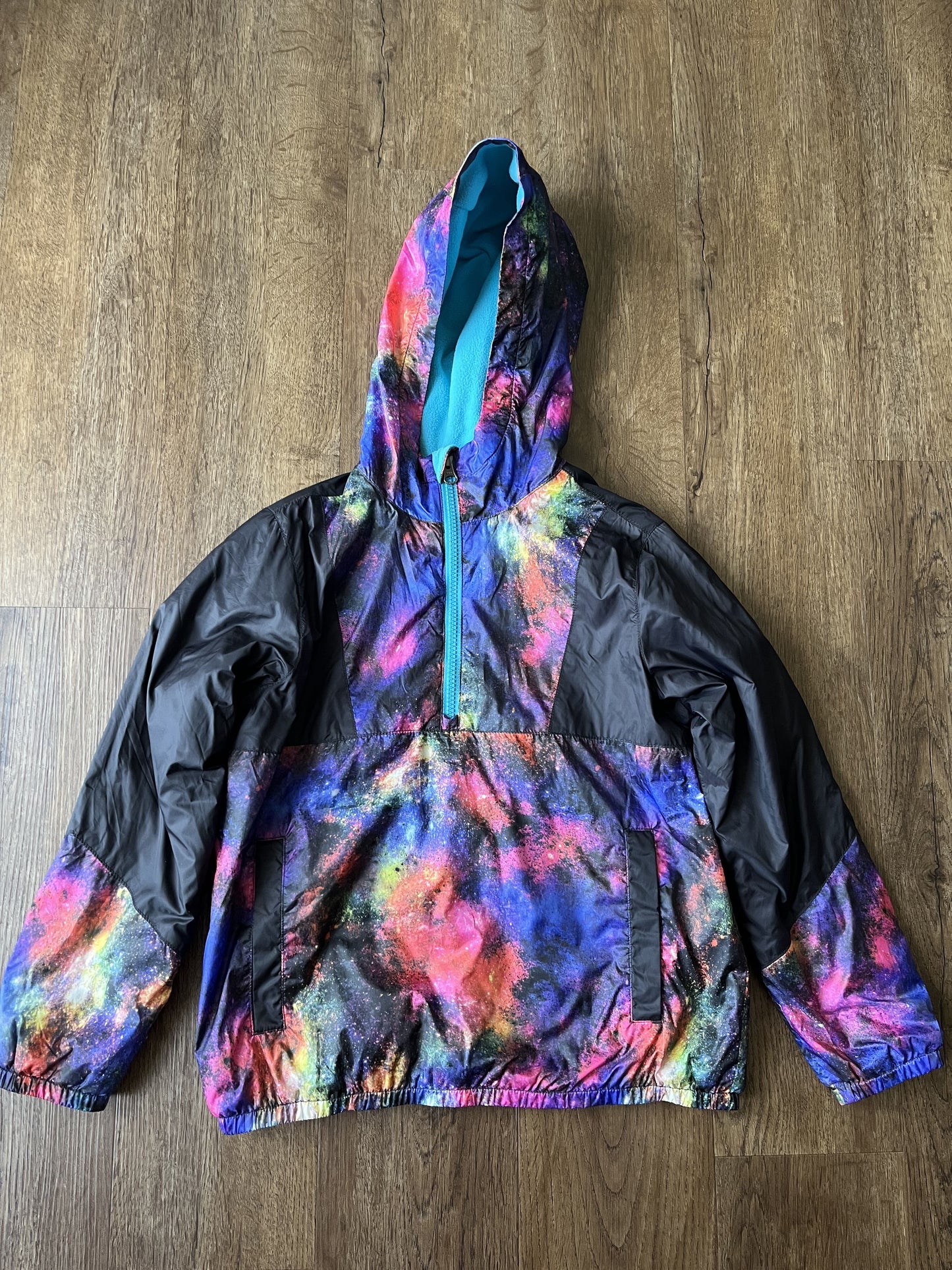 #124 EUC Lands' End Lightweight Jacket Girls Size M 8