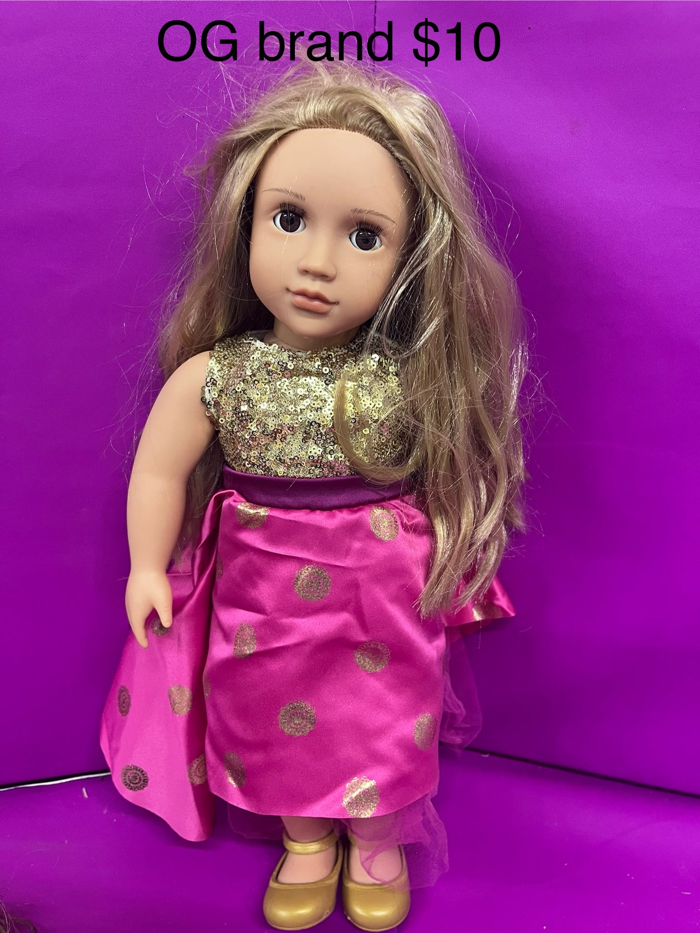 137 our generation doll with blonde hair