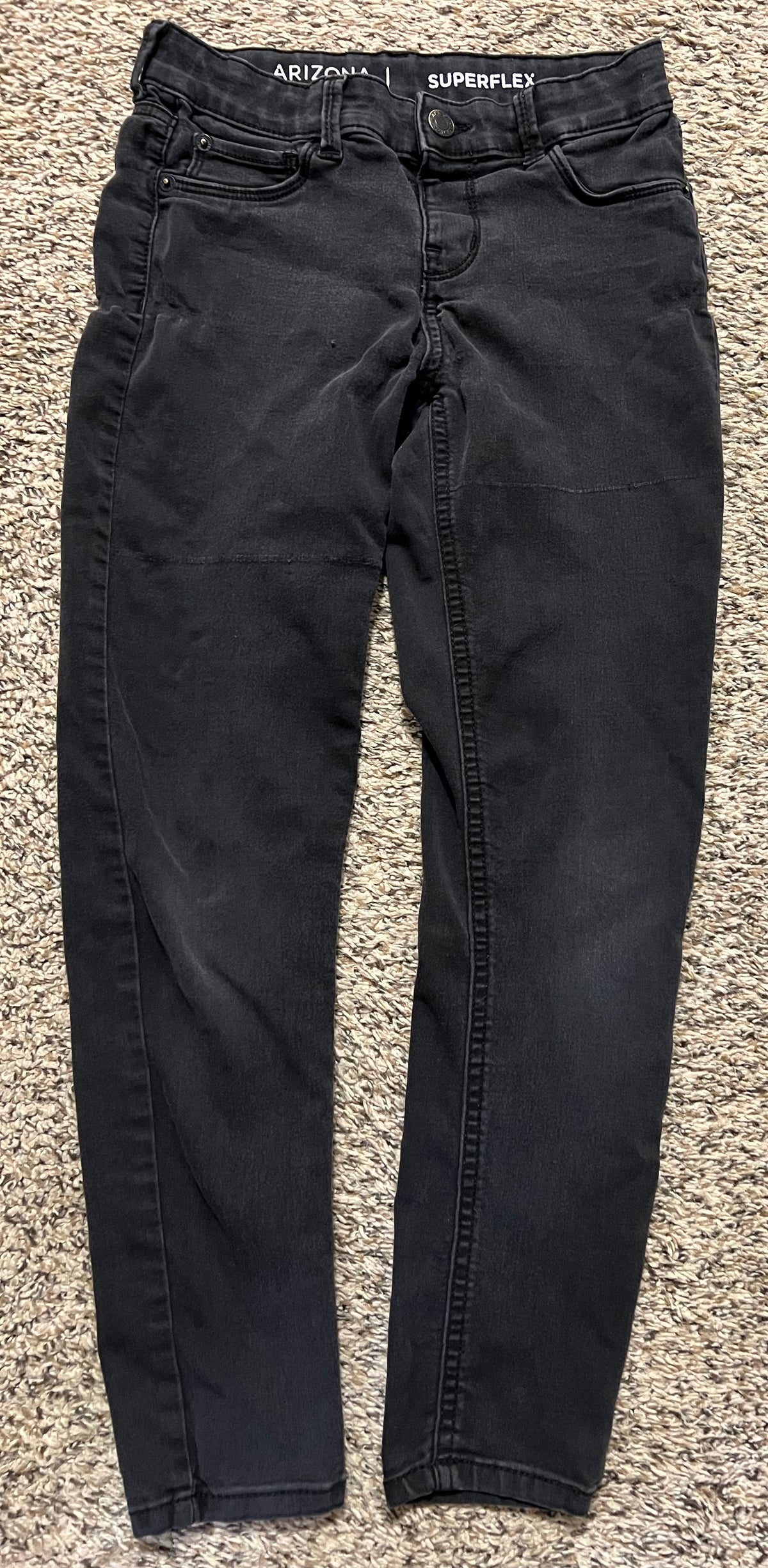 Seller #184 Girls Size 12 Black Jeans with adjustable waist