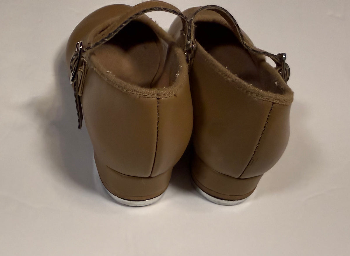 #141 Girls Size 12 Bloch Tan Tap Shoes