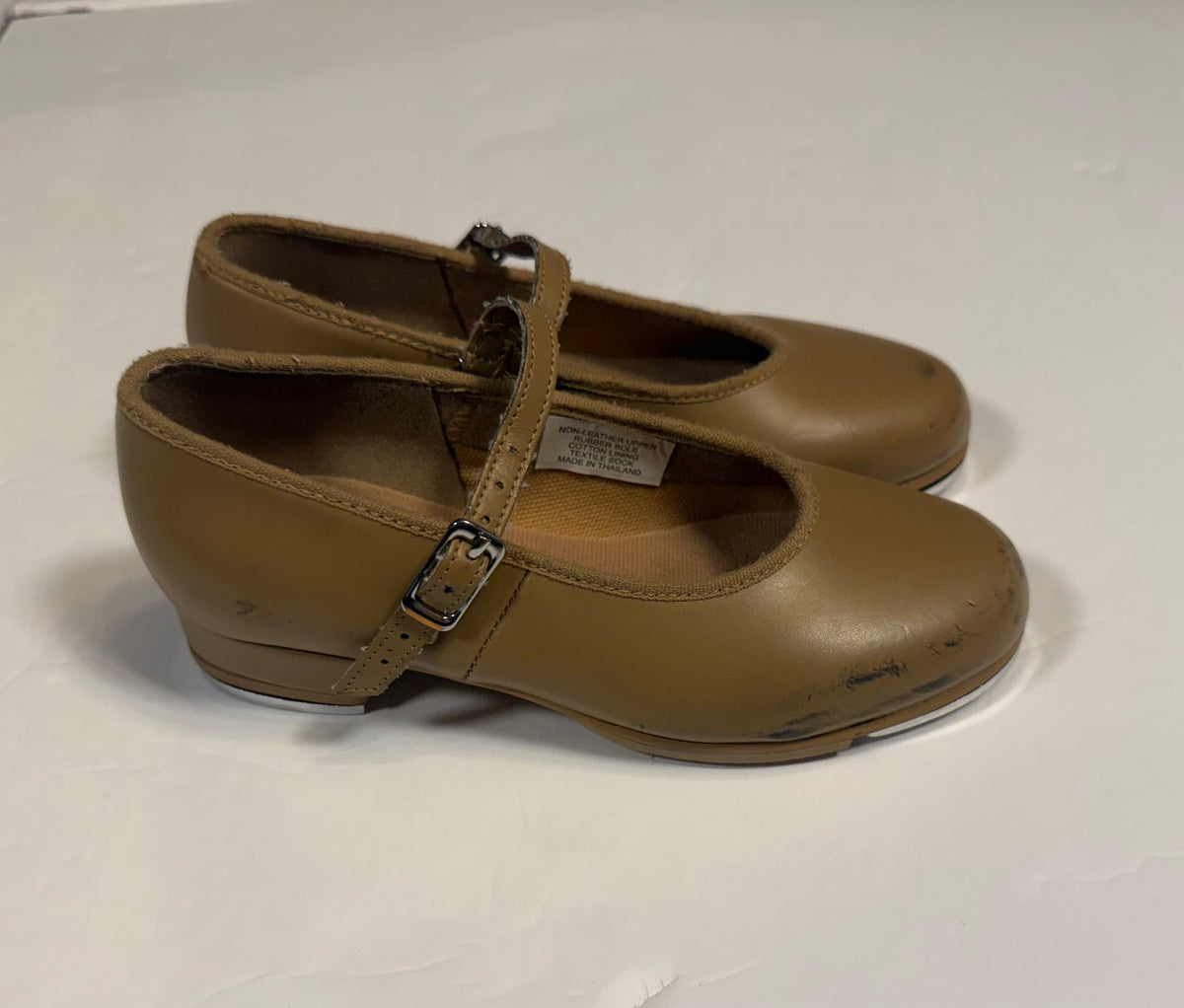 #141 Girls Size 12 Bloch Tan Tap Shoes