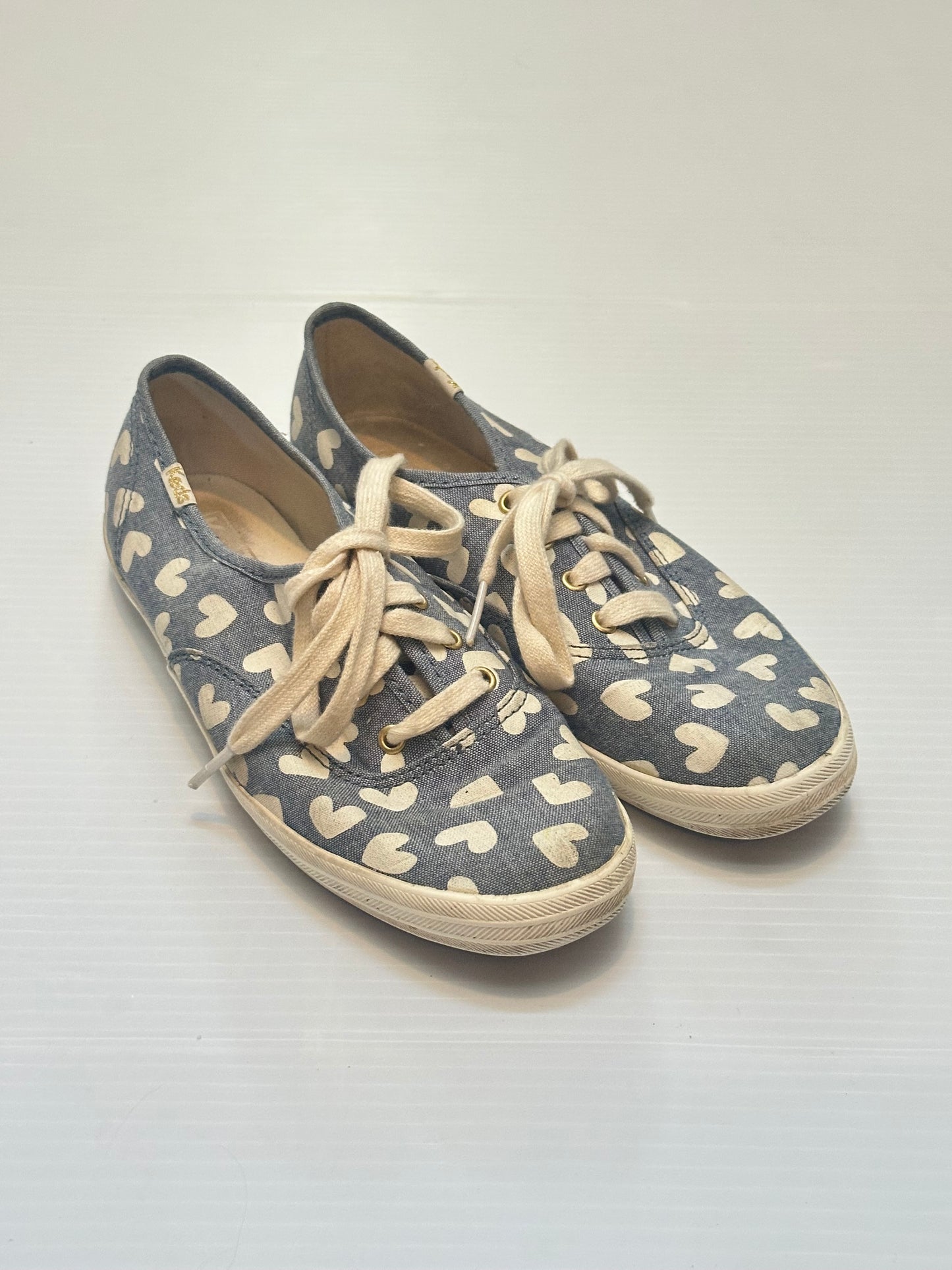 #65 Women’s Size 6 Keds Blue Heart Sneakers