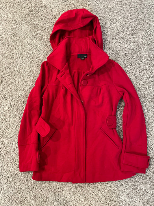 Women's S Forever 21 Red Hooded Jacket