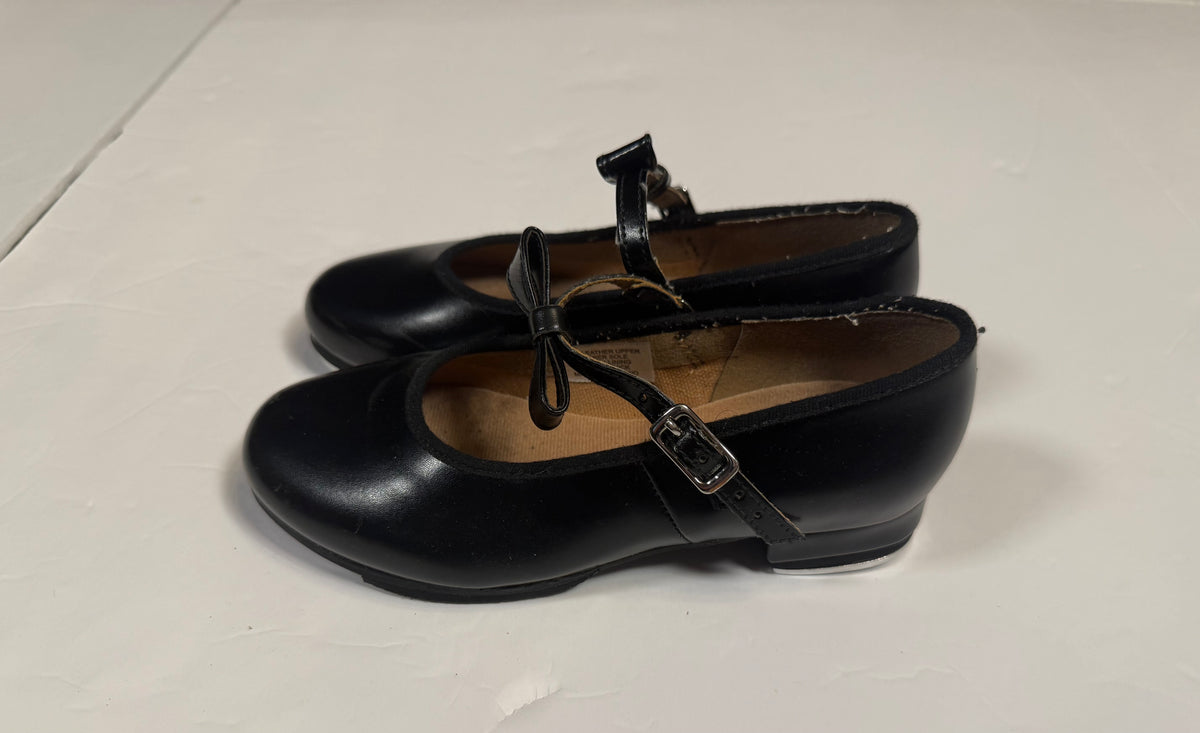 #141 Girls Size 12 Bloch Black Tap Shoes