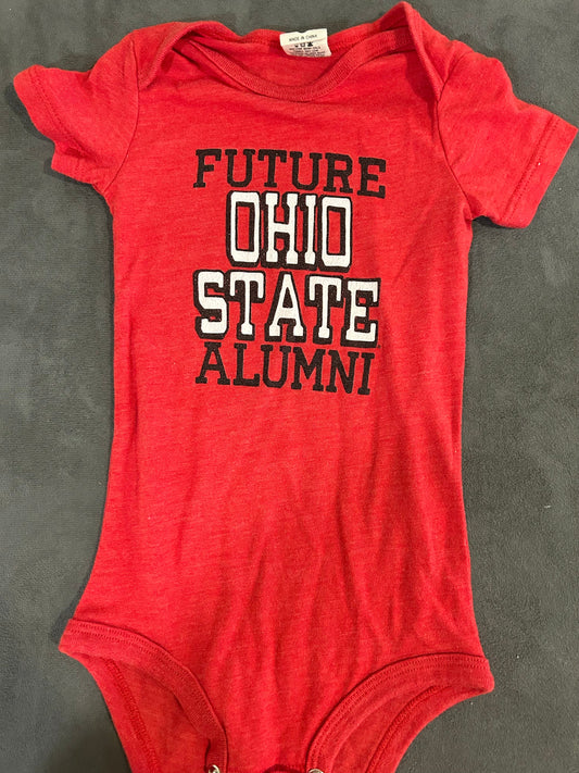 Seller 128 - REDUCED Homage 6-9M Ohio State Onesie