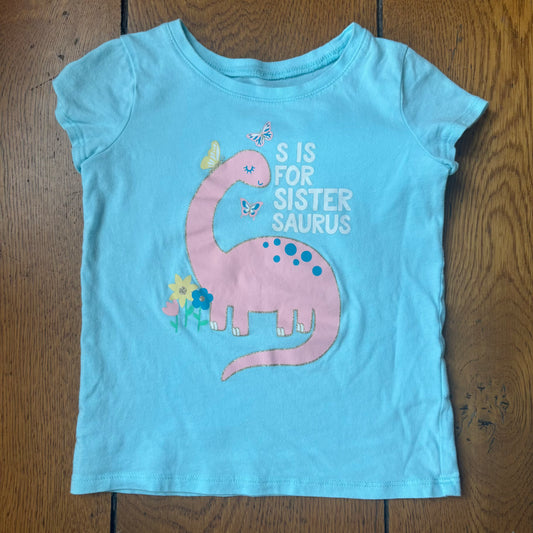 Seller 98 Girls 4T Children's Place Sister Saurus Tee