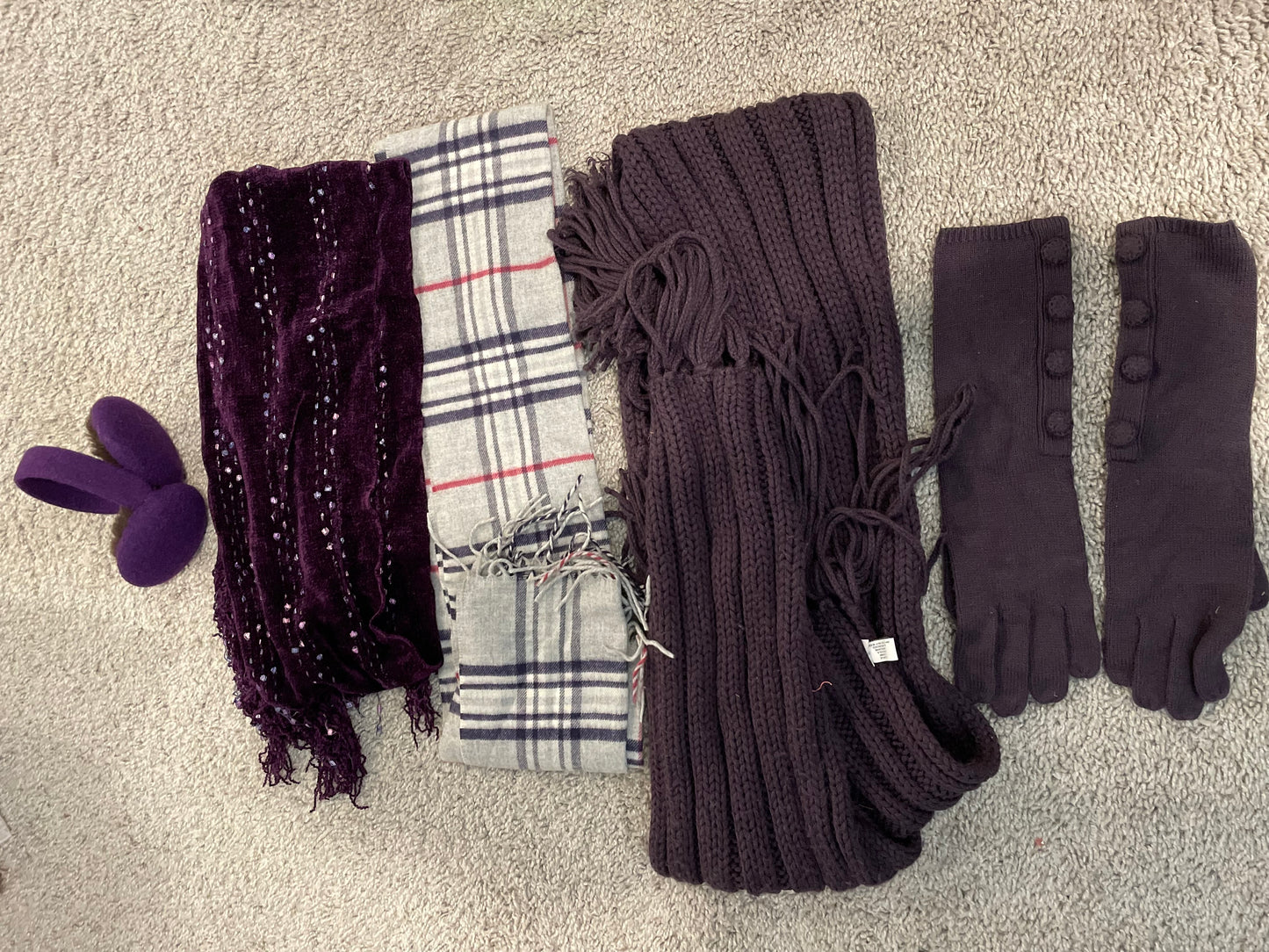 Women's Winter Accessory Bundle - Purple