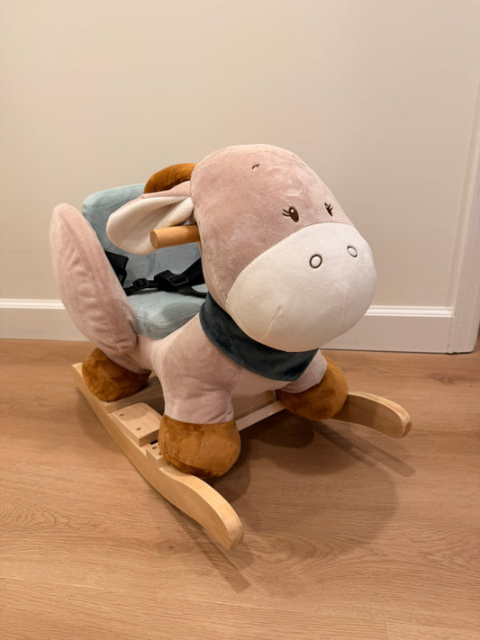 #85 Nattou Baby Deer Rocker Rocking Horse with Seat Strap
