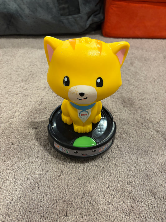 #138 -  - EUC Fisher Price - Cat Toy on Wheels - PU 45236