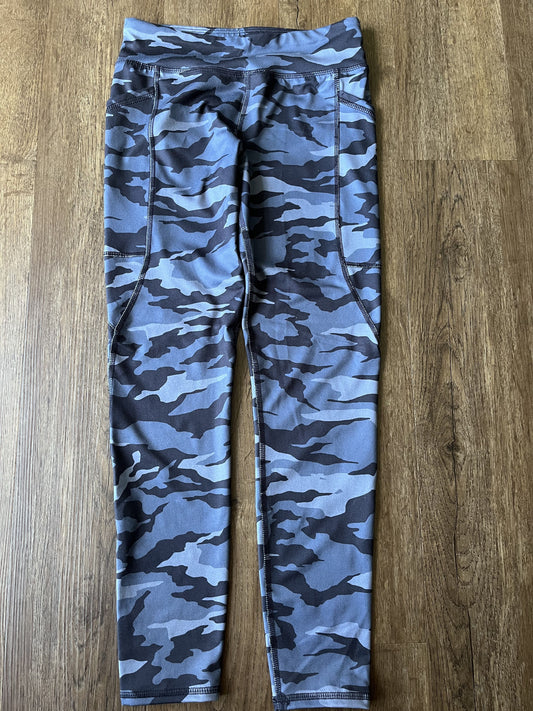 #124 Never Worn Athletic Works Gray Camo Leggings Girls Size L 10/12
