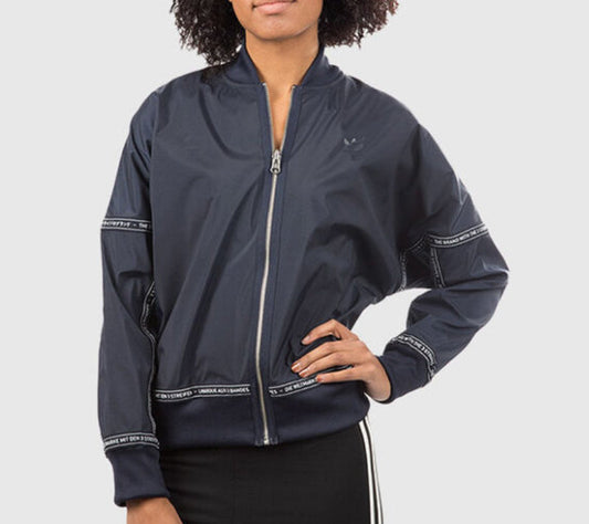 #18 Reduced! Adidas women’s reversible navy jacket women’s size S/M