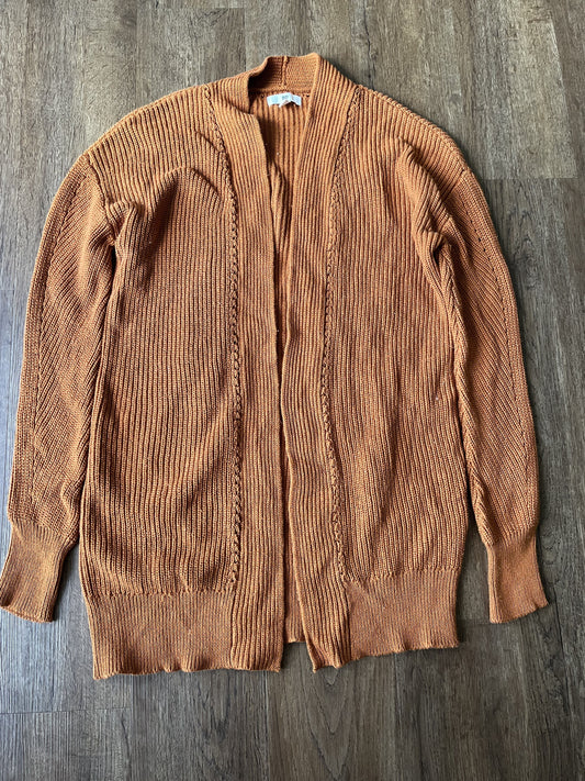 #124 BP Burnt Orange Women's Open Front Cardigan Size S