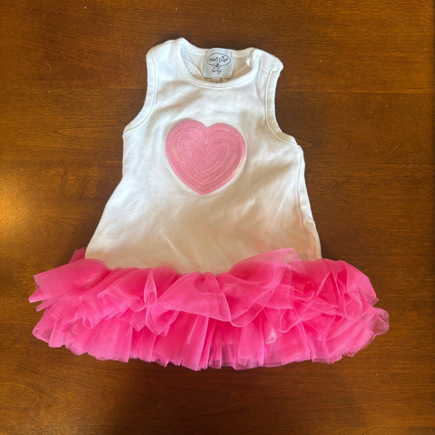 Seller 98 Girls 0-6m Mudpie Baby Sequin Tulle Dress
