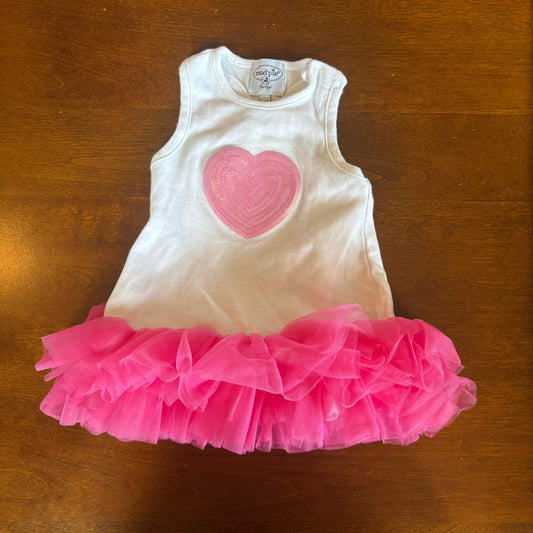 Seller 98 Girls 0-6m Mudpie Baby Sequin Tulle Dress