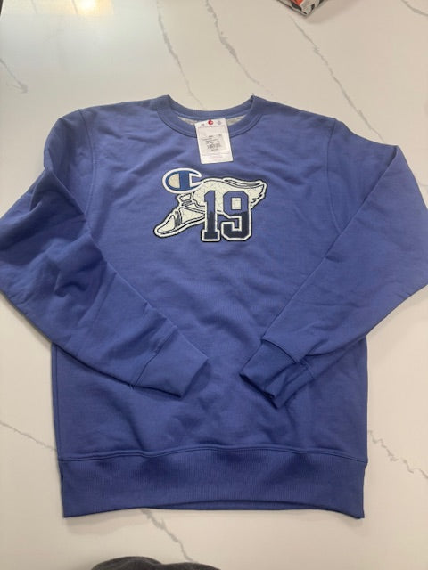 #222 Champions Powerblend Graphic Crewneck Sweatshirt Men's Sz S NWT