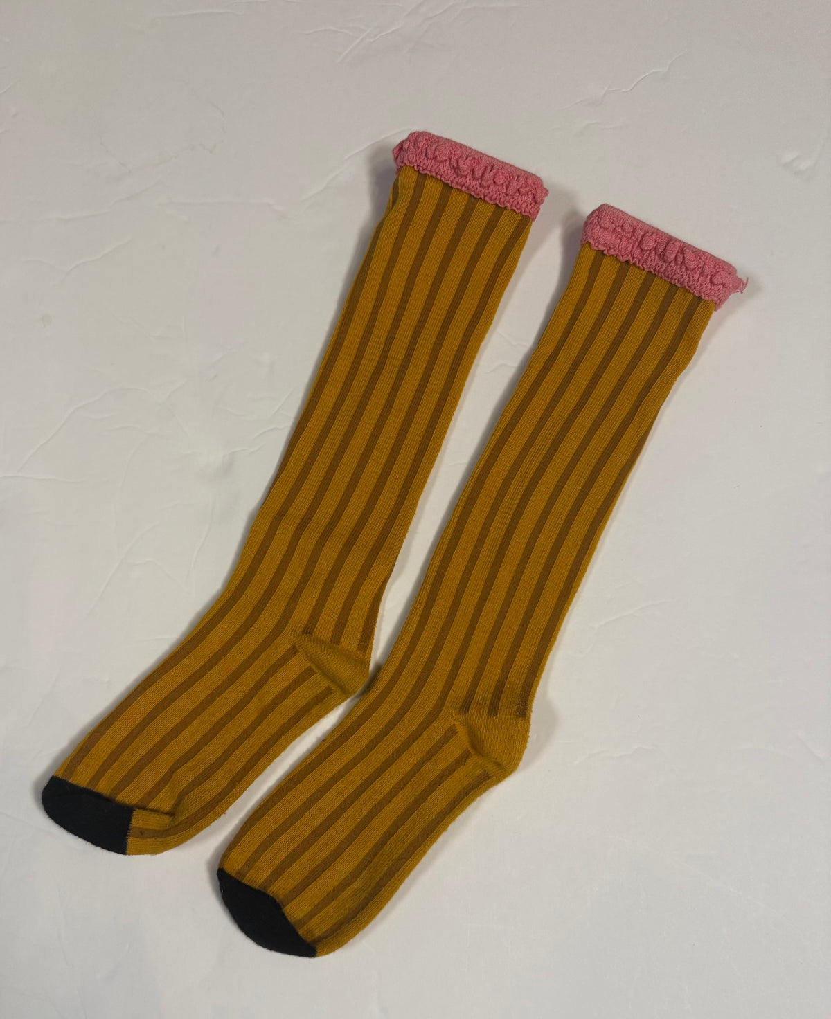 #141 Girls 4-6 Little Stocking Company Pencil Lace Top Socks