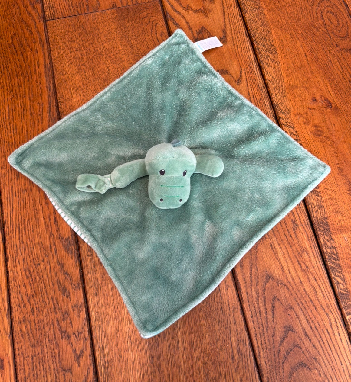 Seller #195 - Carter’s Plush Green Alligator Security Blanket Lovey