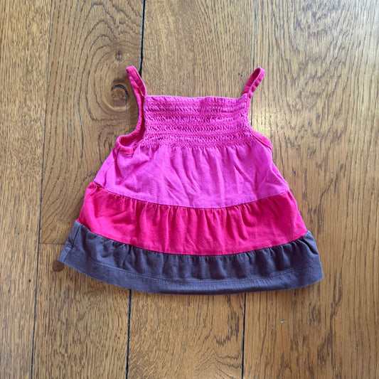 Seller 98 Girls 12-18m Baby Gap Smocked Tiered Top (circa 2009)
