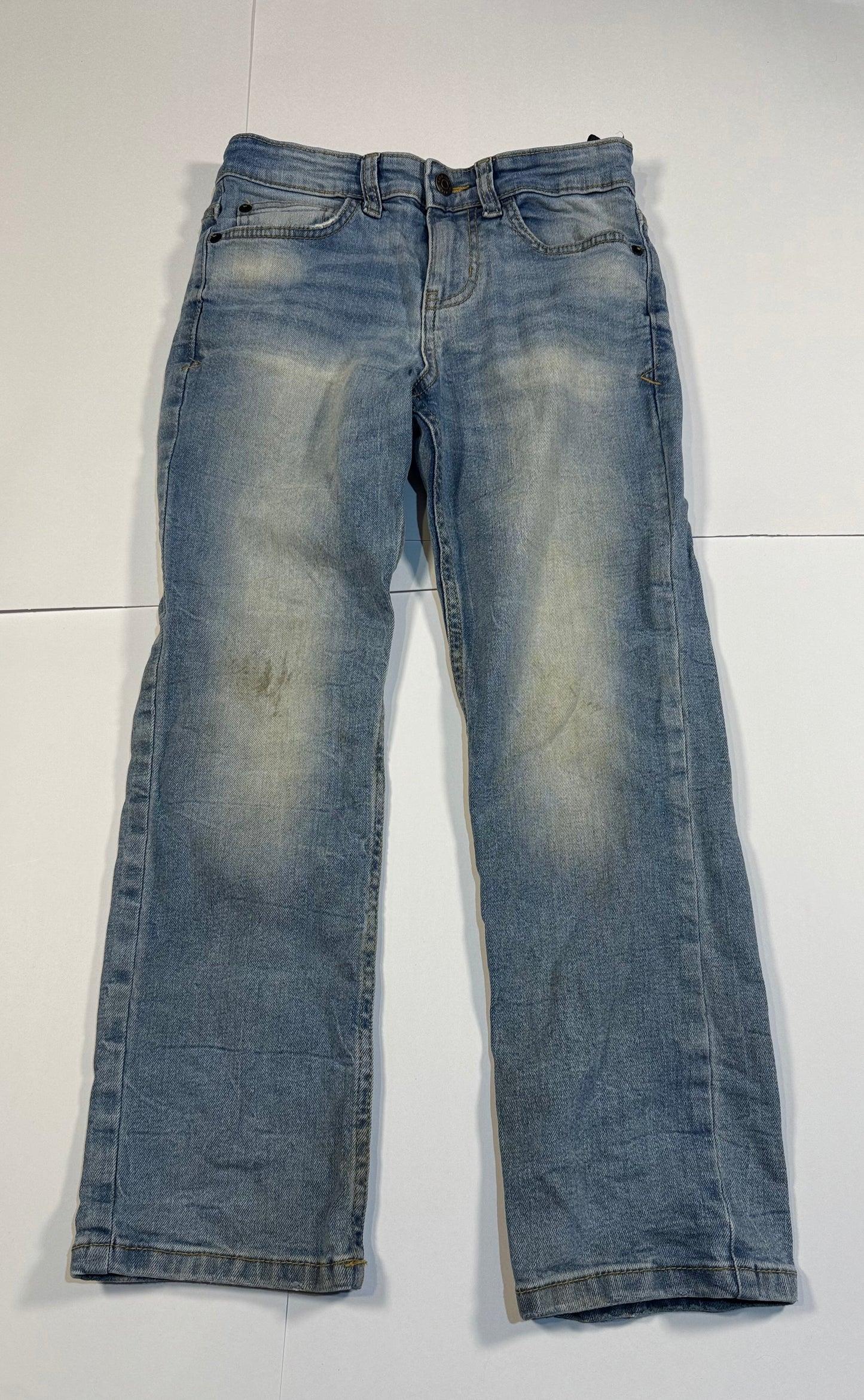 #180 Boys 8 Cat & Jack Straight Leg Jean Bundle -Dark and Light Blue