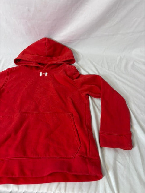 #90 Nike Sweatshirt Boys Size Youth Small Red Hooded Sweatshirt
