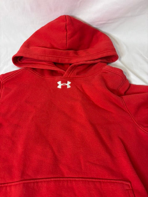 #90 Nike Sweatshirt Boys Size Youth Small Red Hooded Sweatshirt