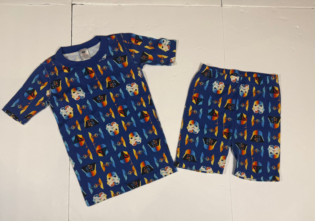 #141 Boys 10 (140) Hanna Andersson Star Wars Short Sleeve Pajamas