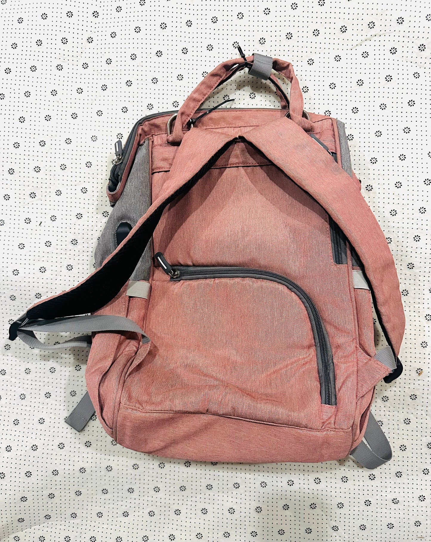 #77 EUC Multi-Pocket Backpack Diaper Bag