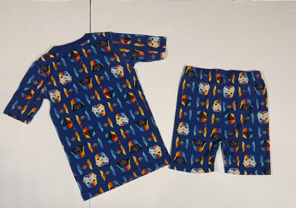 #141 Boys 10 (140) Hanna Andersson Star Wars Short Sleeve Pajamas