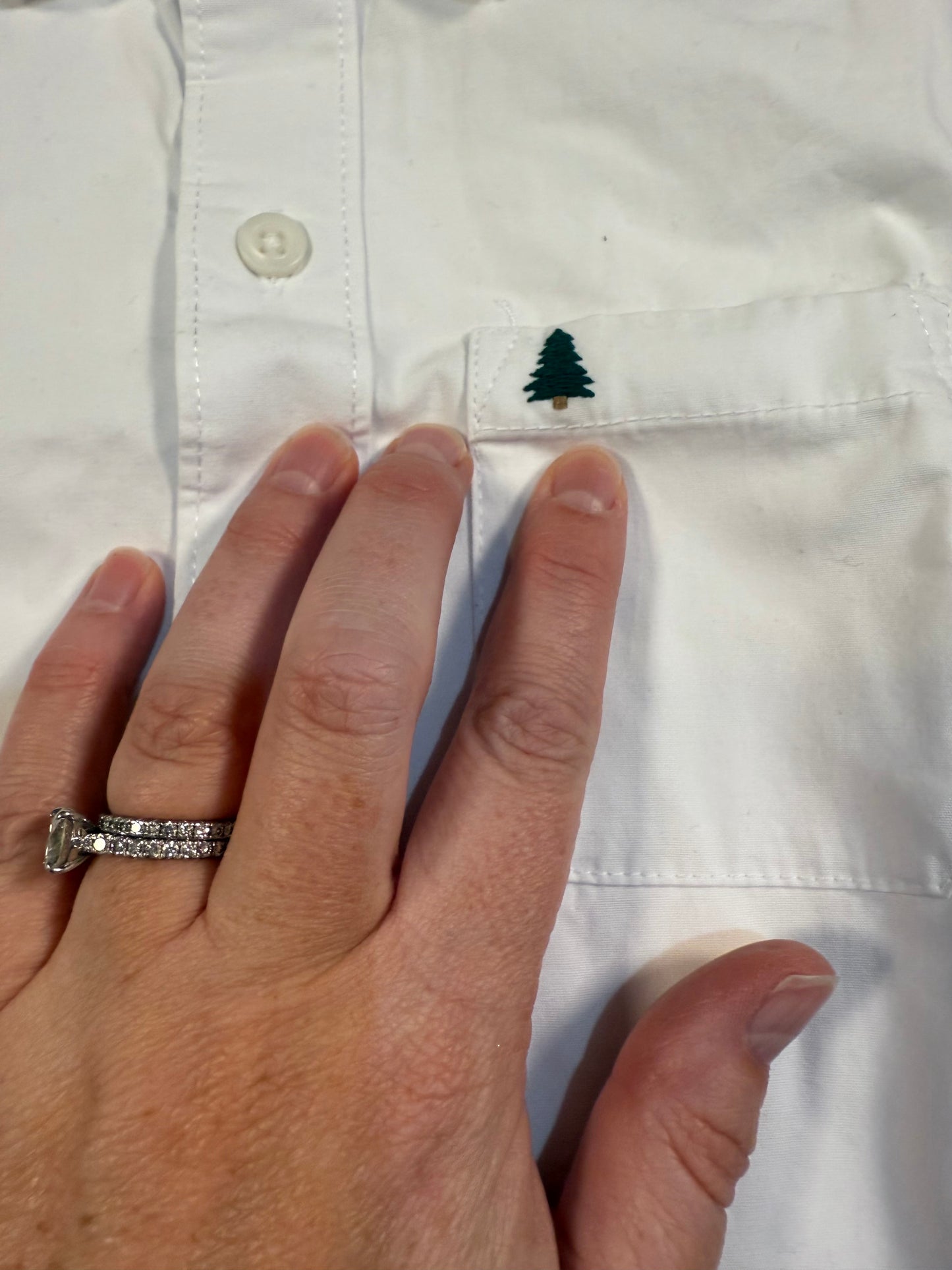 #180 Boys 6 New In Package Gymboree White Button Down with Tree (2 Available)